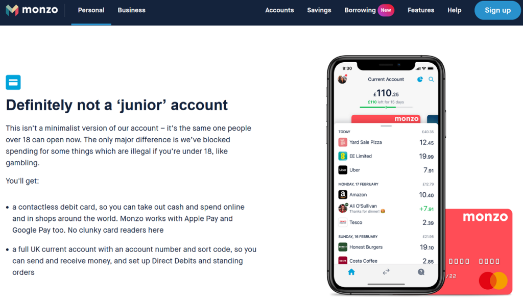 monzo 16-17