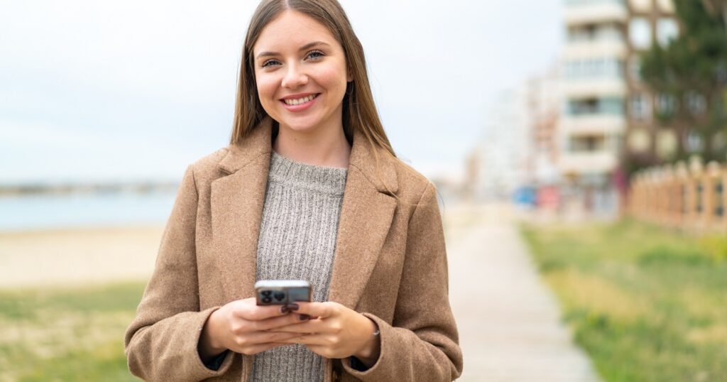 making a transfer on mobile