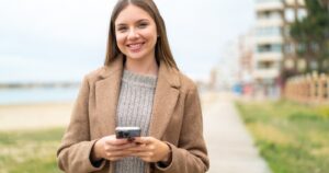 making a transfer on mobile