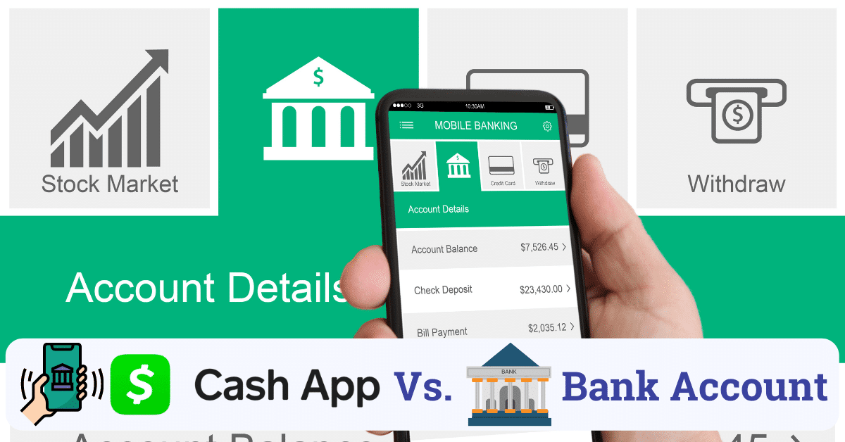 cash app vs bank account