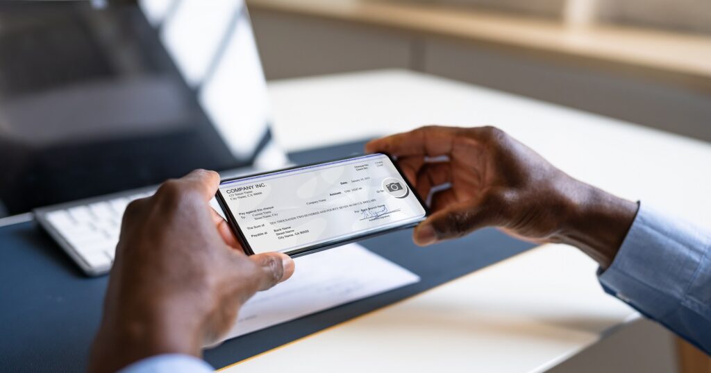 making mobile check deposit