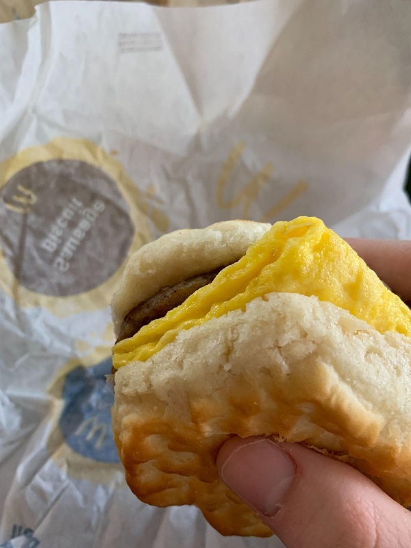 the mcdonalds breakfast i bought with apple pay
