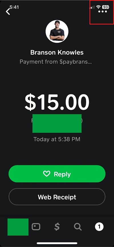 blocking cash app transaction