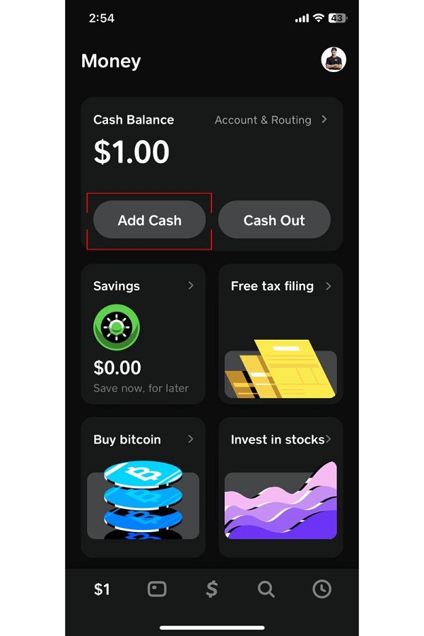 cash app add cash from direct express card