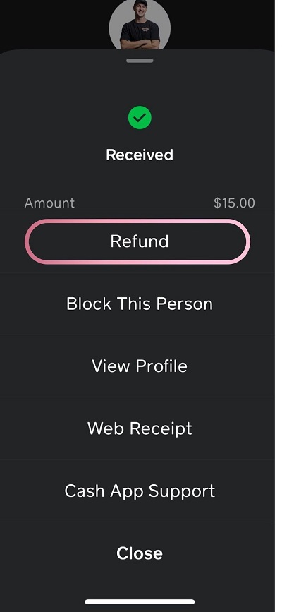 cash app refunding random person payment
