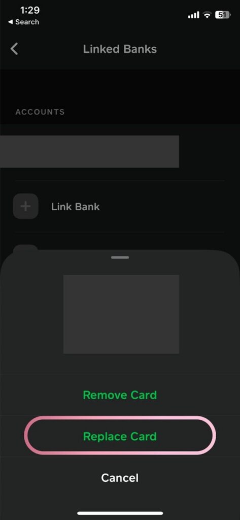 cash app replace card (for direct express)