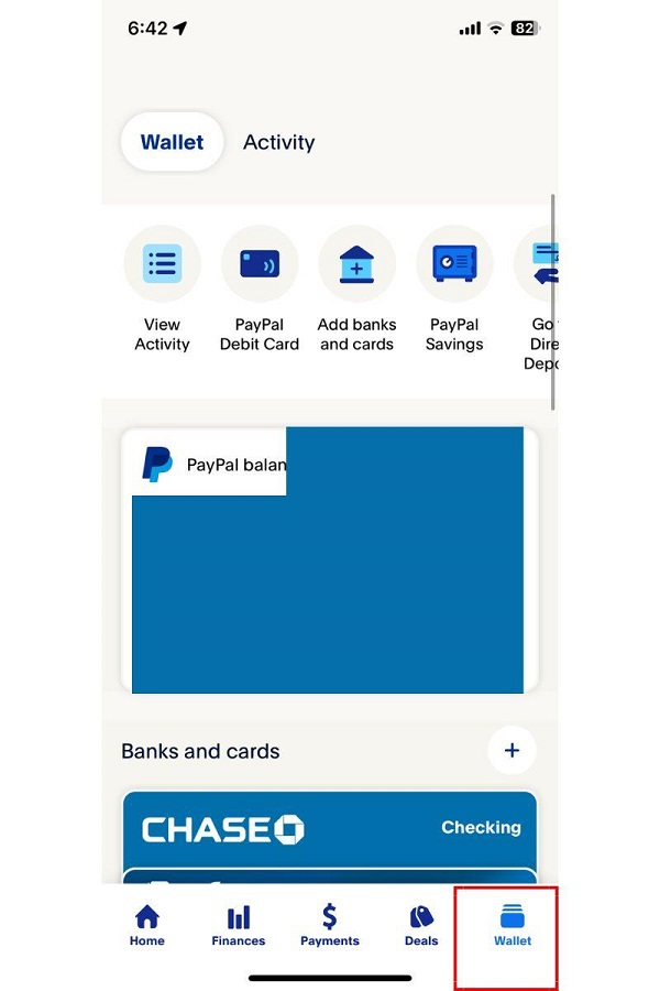 paypal linking bank account