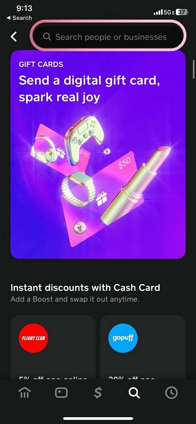 sending money on cash app