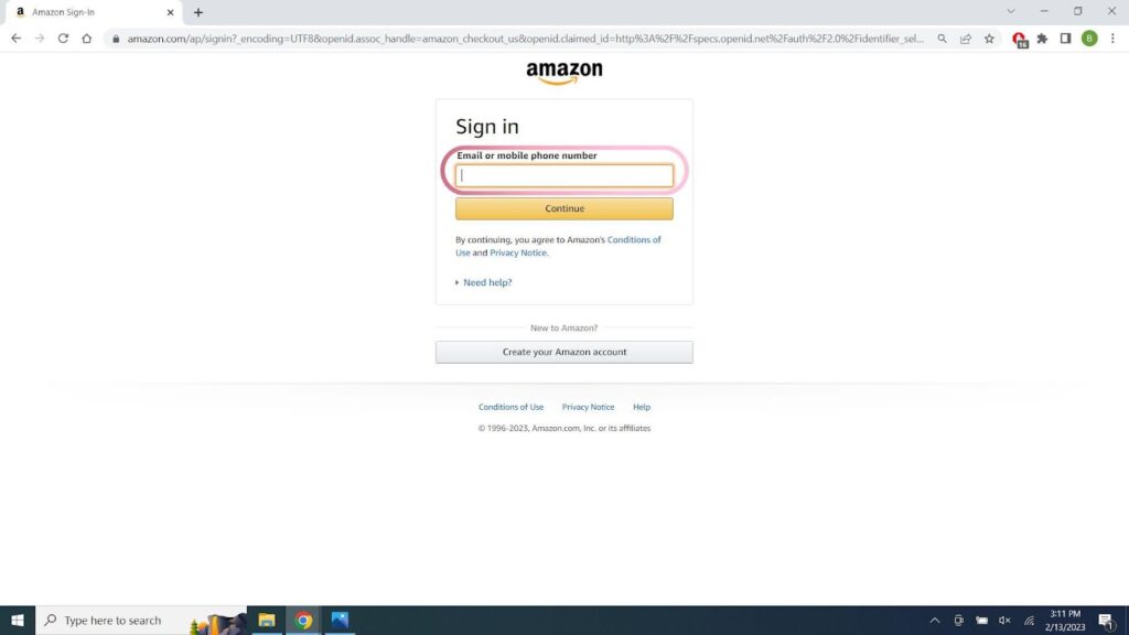 amazon account login