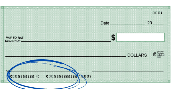 finding routing and account number