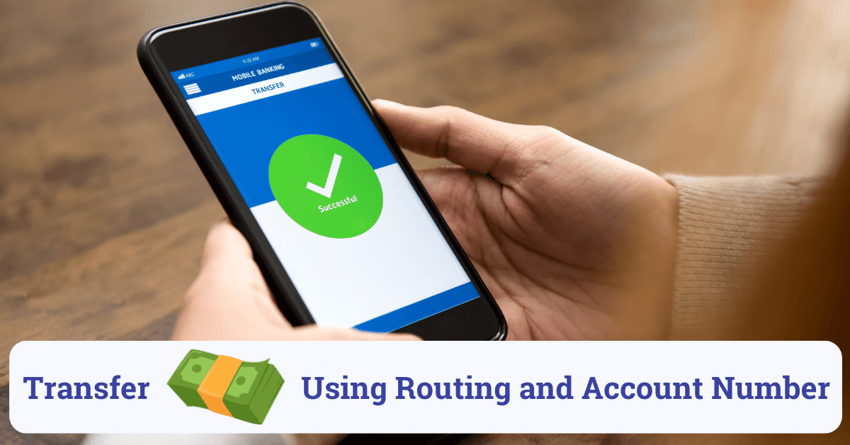 how to transfer money using routing number and account number