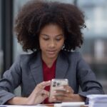 making a transaction on mobile