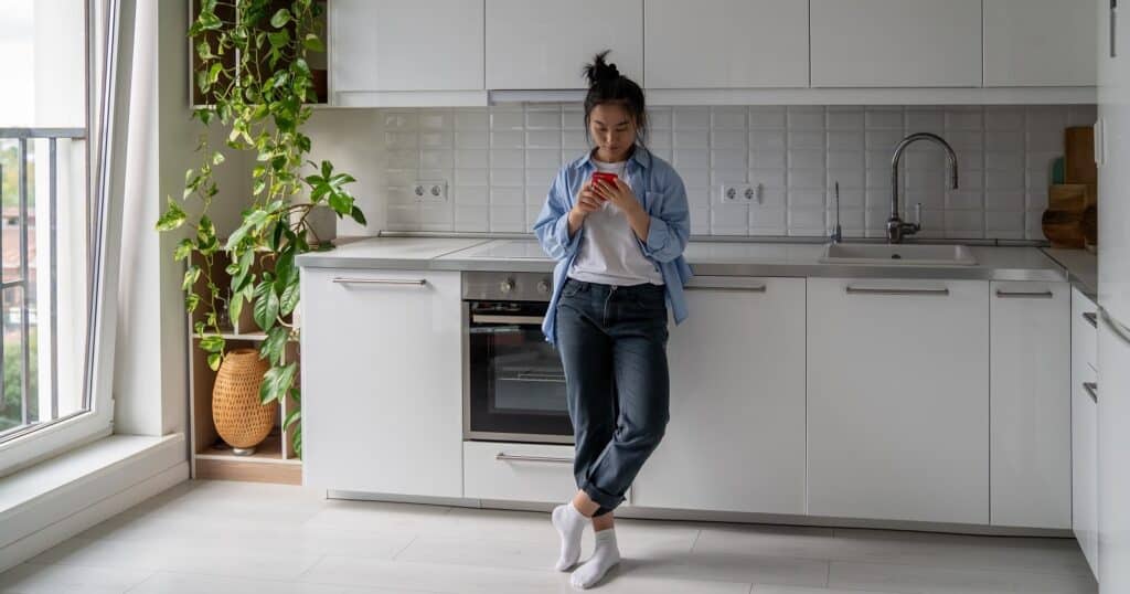 paying bills at home