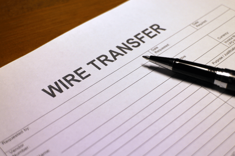wire transfer