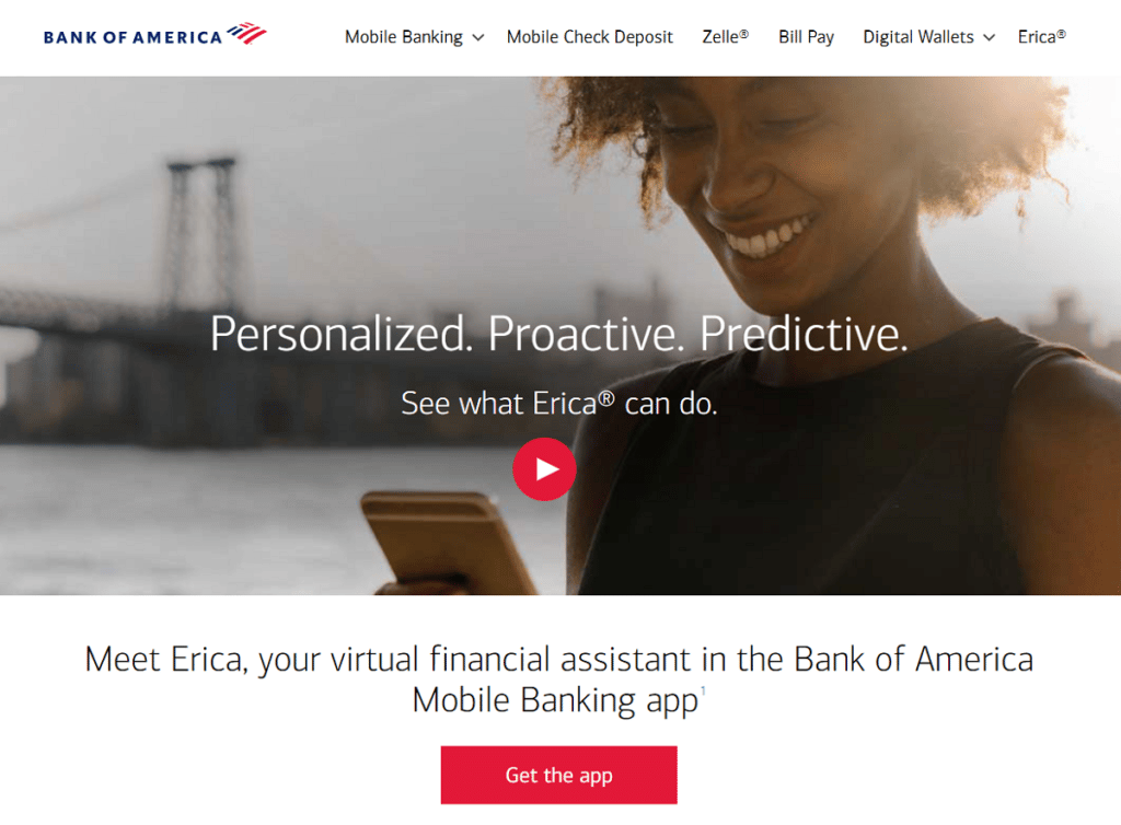 erica bank of america