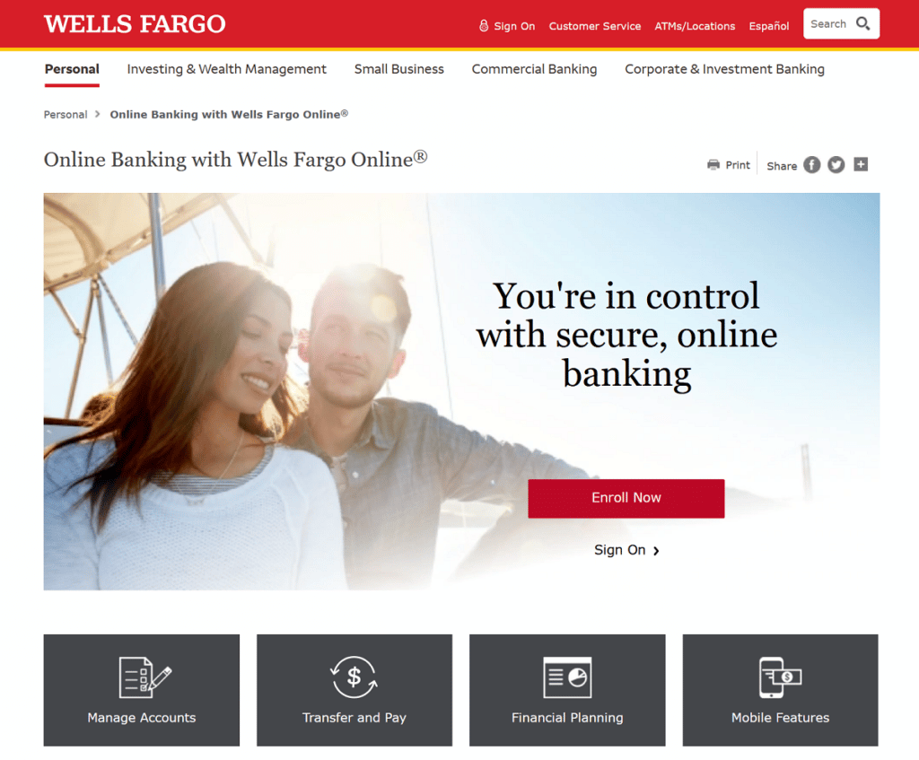 wells fargo online banking