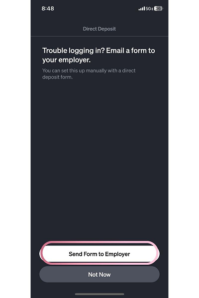 send form to employer