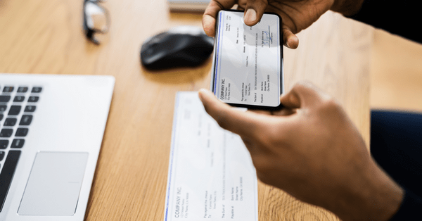 depositing a check using mobile app