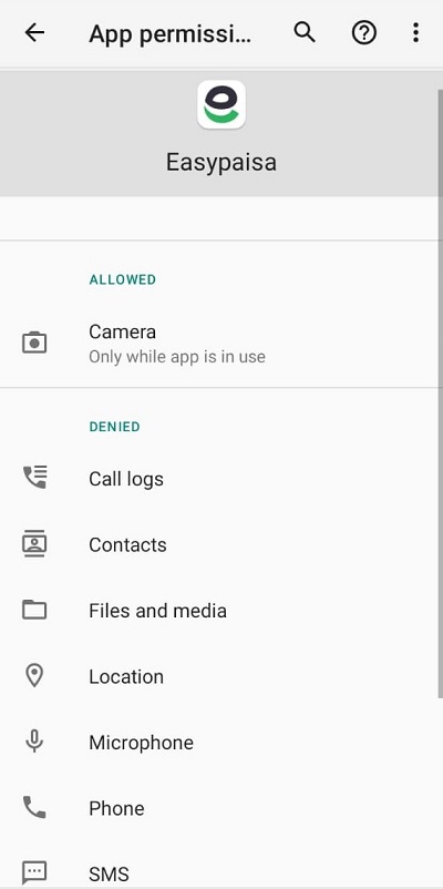 app permissions