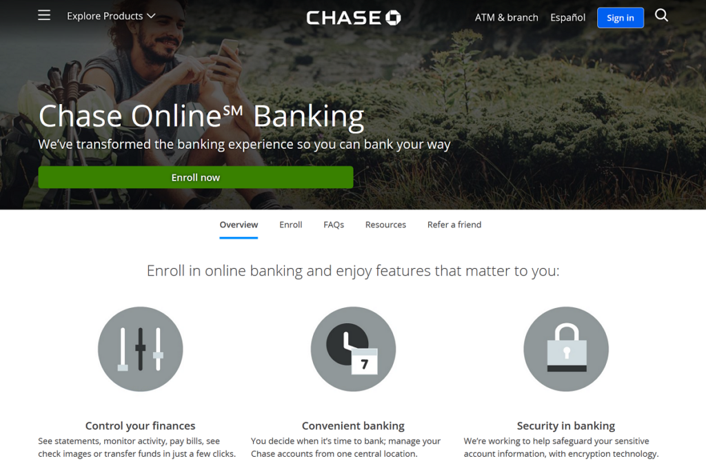 chase online banking