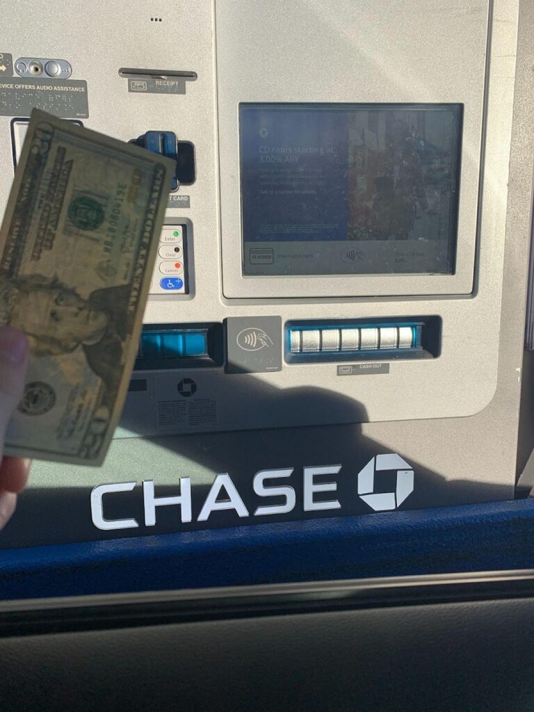 deposit cash at chase atm