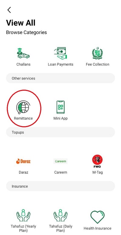 easypaisa remittance