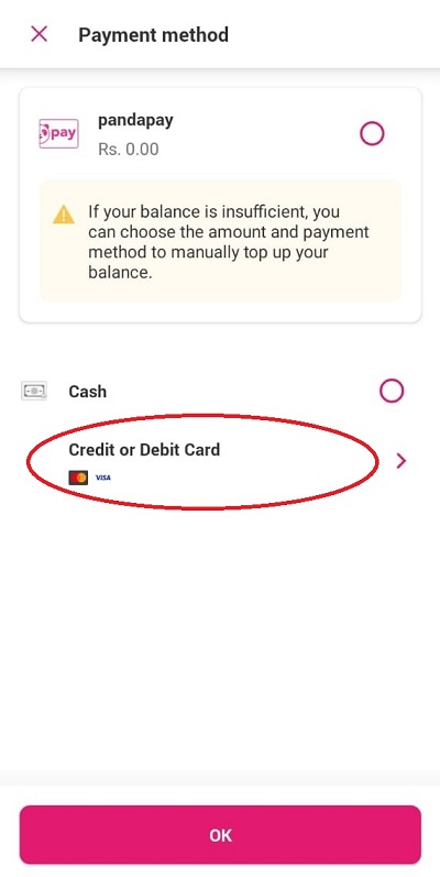 foodpanda order step 4