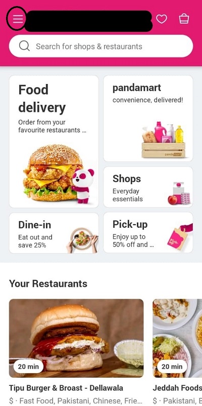foodpanda order step 6