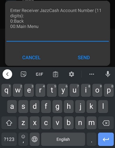 jazzcash account number