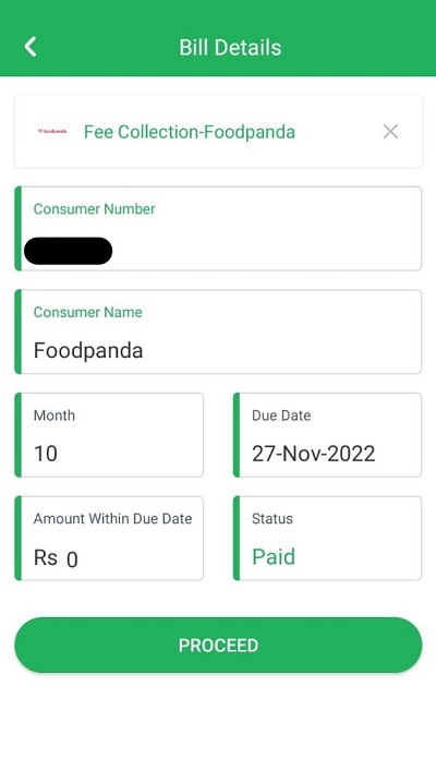 pandafood raider collection payment step 5