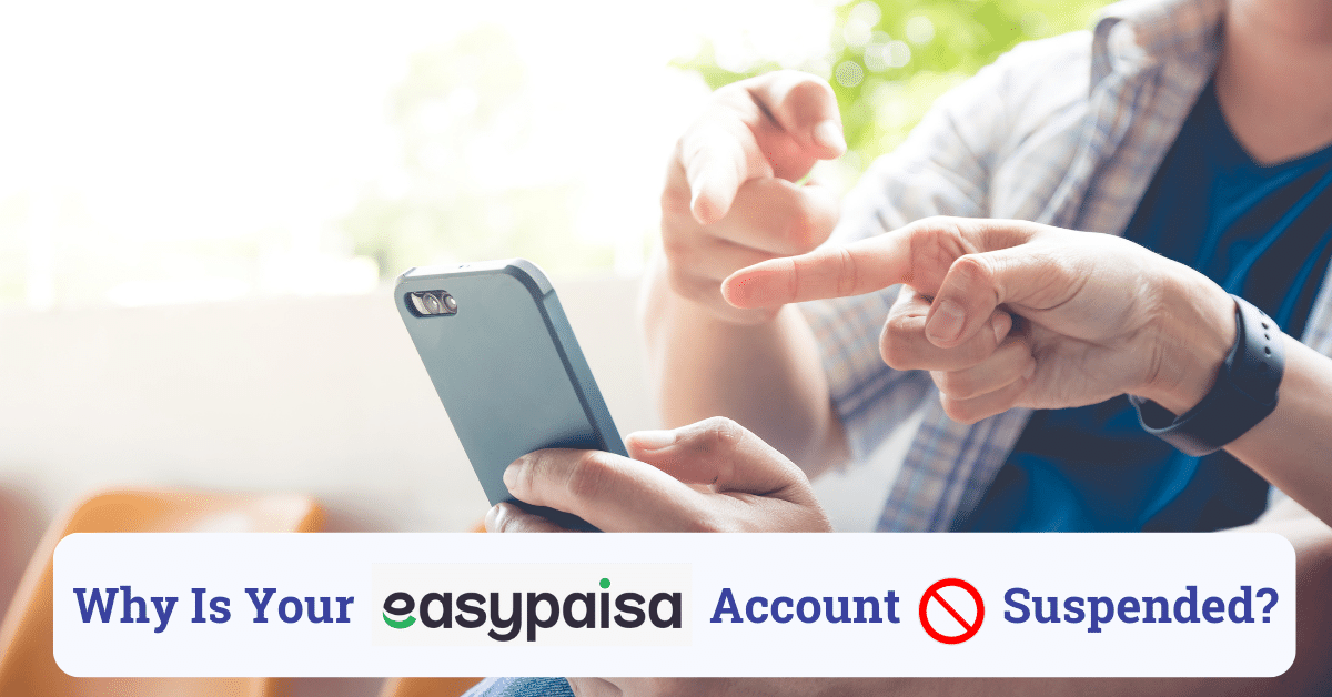 why is your easypaisa account suspended