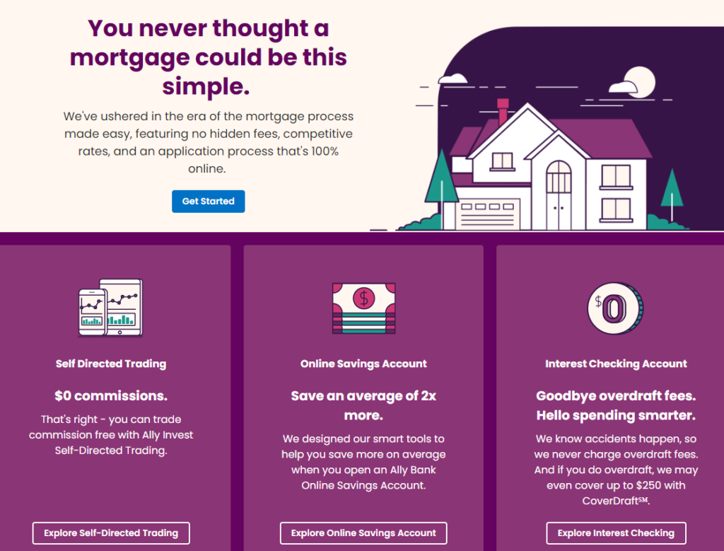 ally accounts and products