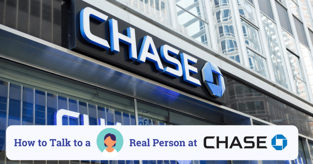 how to talk to a real person at chase bank