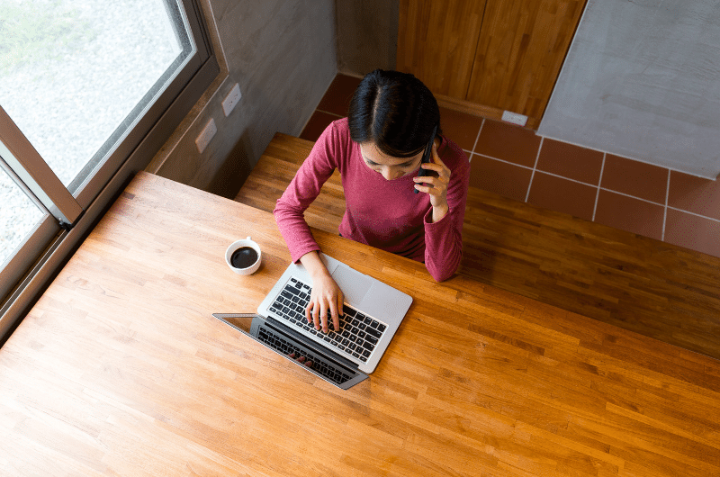 making a call by phone