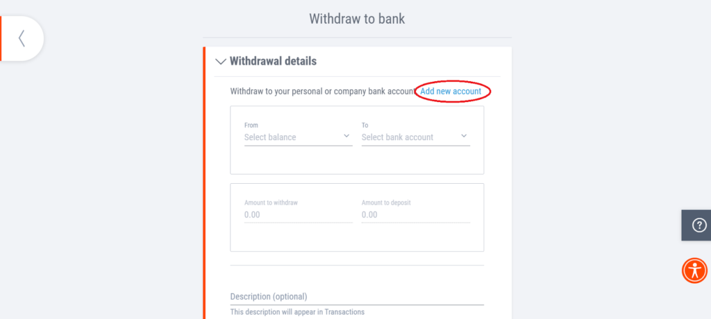 payoneer adding new bank account