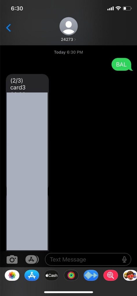 checking chase balance by texting