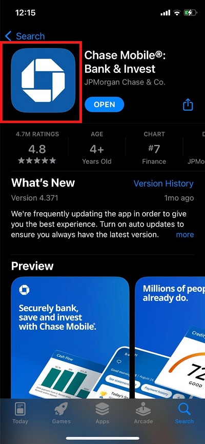 downloading chase mobile app