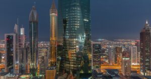 dubai night financial center