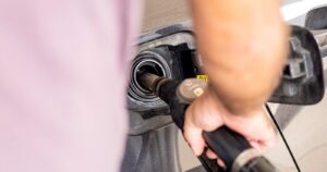 filling gas tank