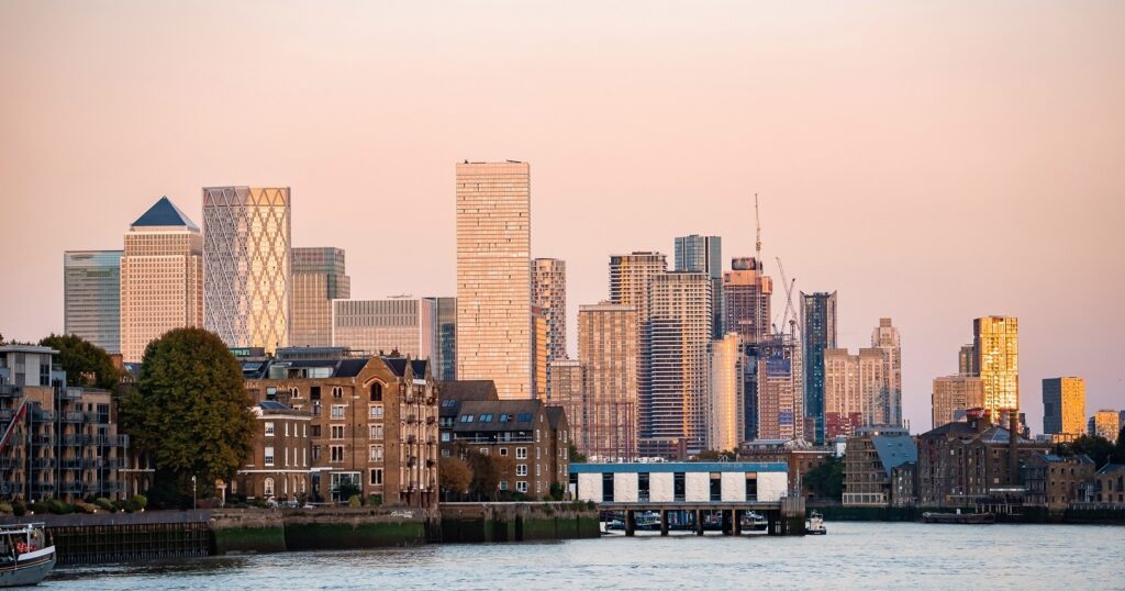 london financial district