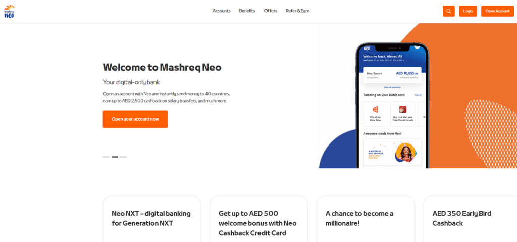 mashreq neo digital bank