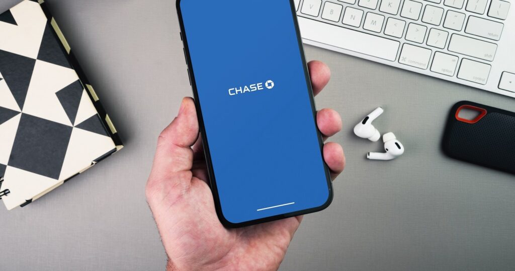 transfering money with chase app to another bank