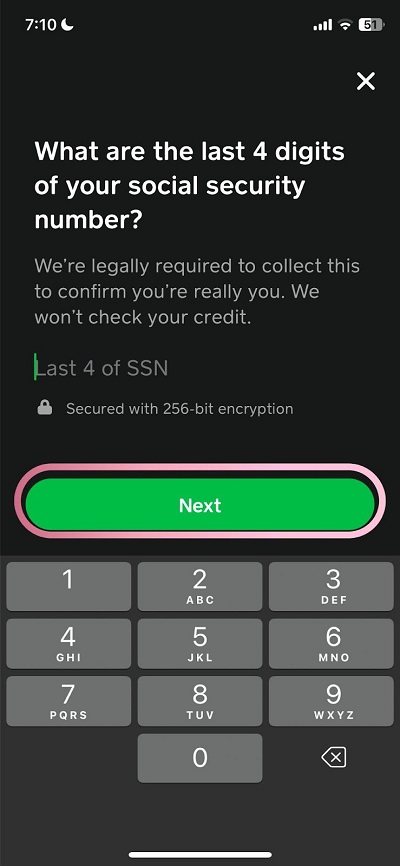 cash app account information