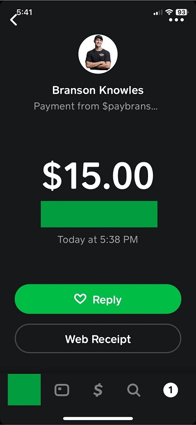 cash app receiver perspective