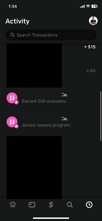 my cash app rewards screen