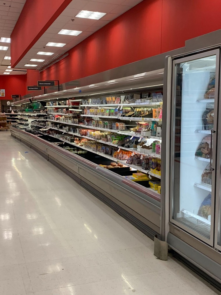 target grocery section