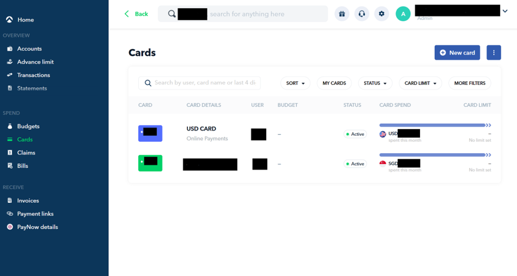 aspire business cards