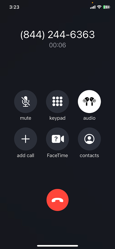 calling to activate chime card