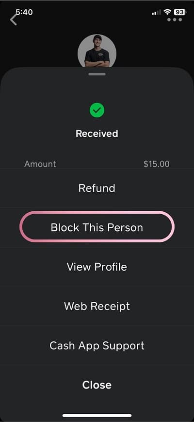 cash app block this person