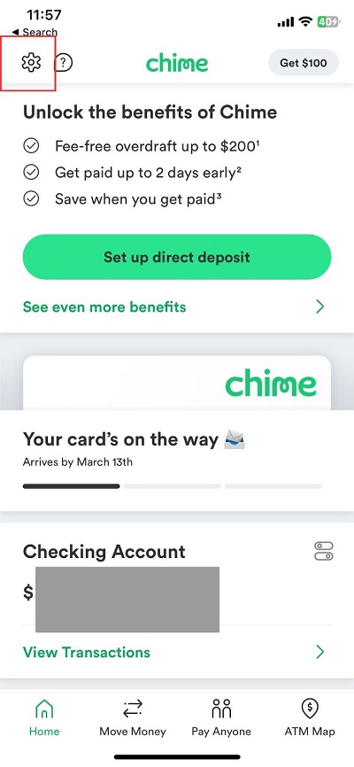 chime set up direct deposit